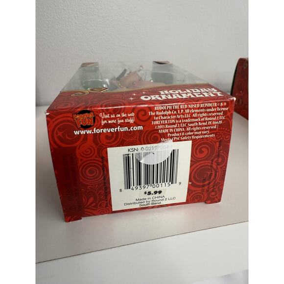 Rudolph the Red-Nosed Reindeer Ornaments Set of 3 Forever Fun 2013 Misfit - Picture 6 of 7